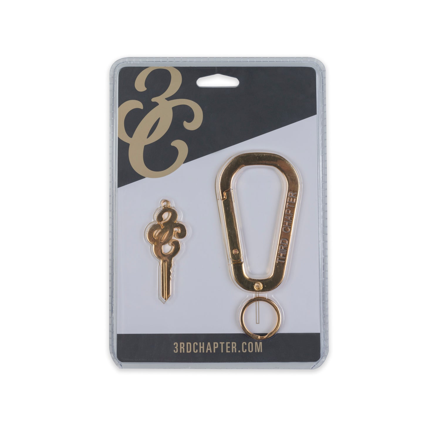 Gold Carabiner & 3C Key